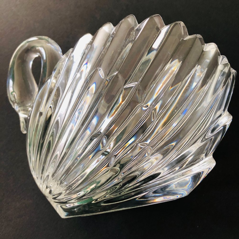 VINTAGE Crystal Swan Lead Crystal West Germany - Picture 2 of 7